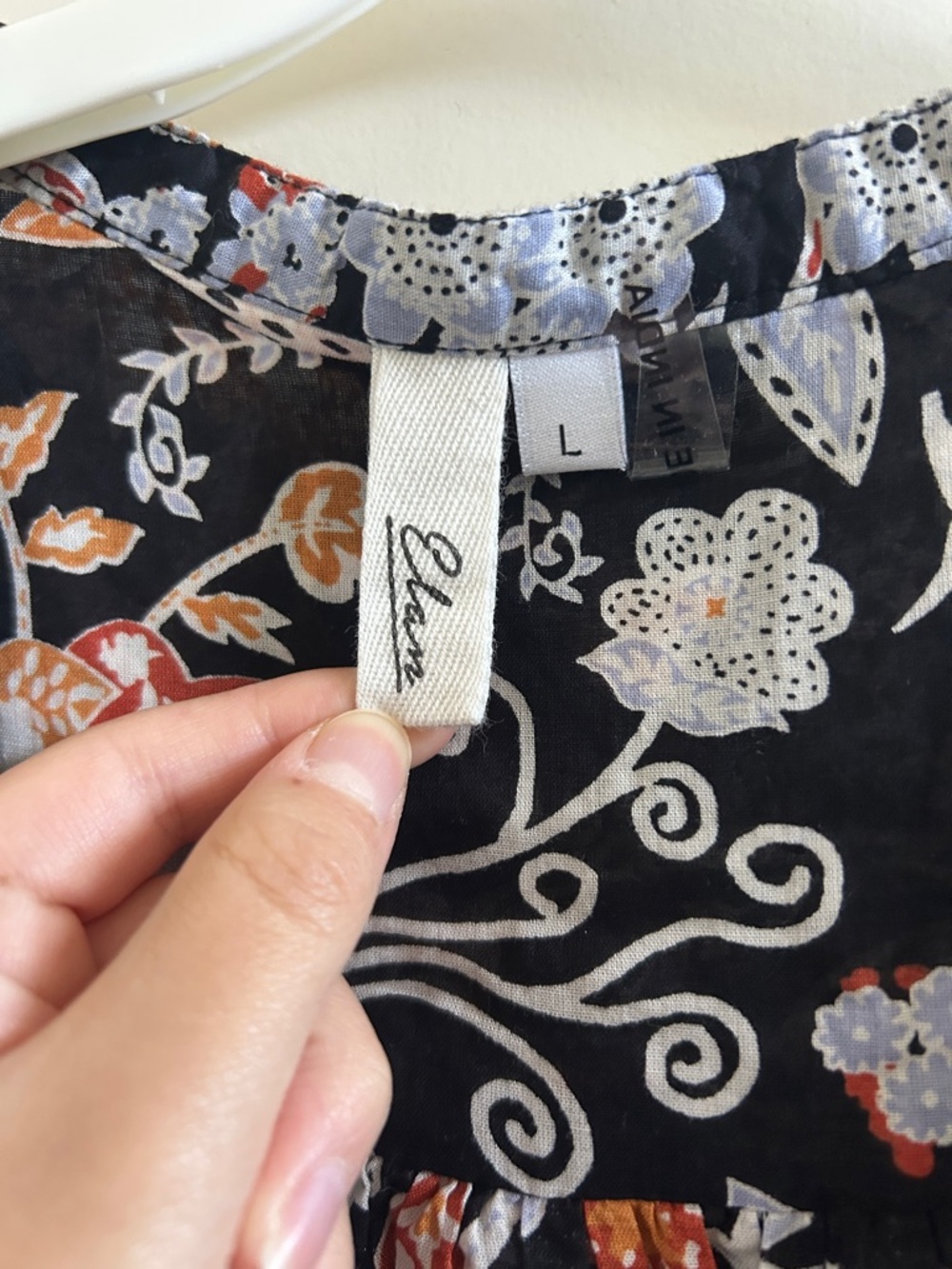 Elan Black Maxi Dress with Pink and Cream Floral Print - Picture 2 of 3